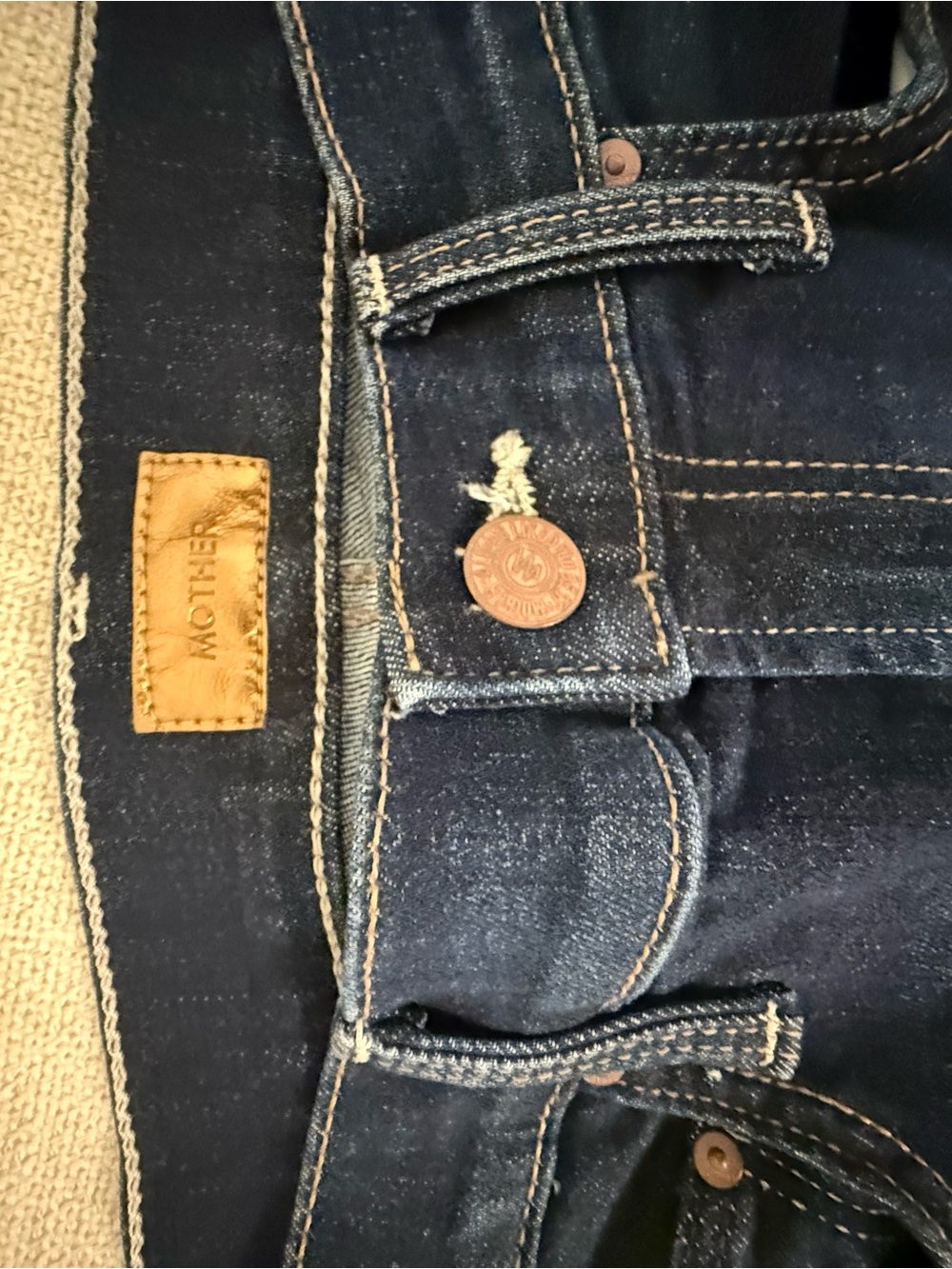 MOTHER Double Rider Skimp Jean